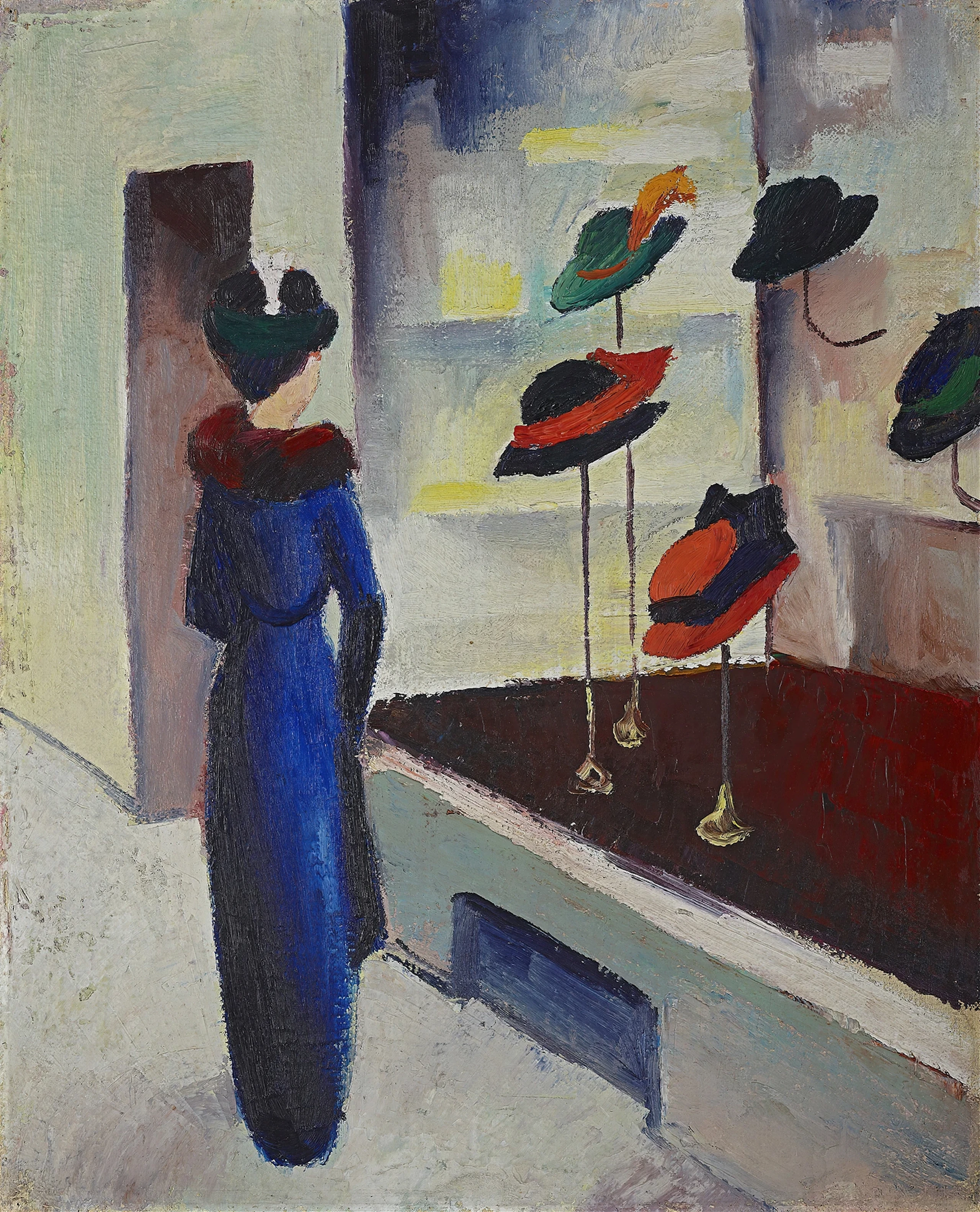 Hat Shop, 1913, by August Macke (German, 1887–1914)